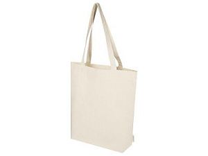 Эко-сумка из органического материала с широким дном «Orissa», цвет: натуральный