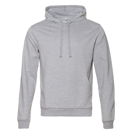 Худи унисекс STAN футер без начёса 260, 23, Серый меланж,  (50/60)  (48/M)