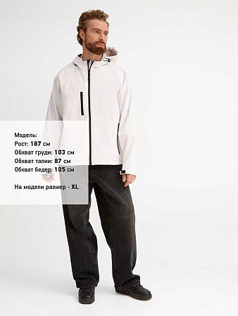 Куртка мужская с капюшоном Replay Men 340, белая, размер 3XL