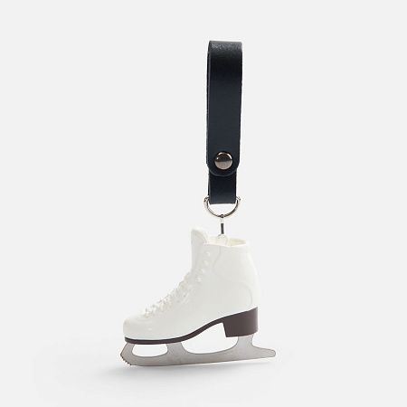 Брелок «Фигурный конек», белый
