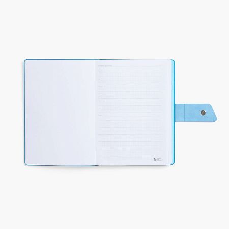 Ежедневник Boom, недатированный, черный с голубым