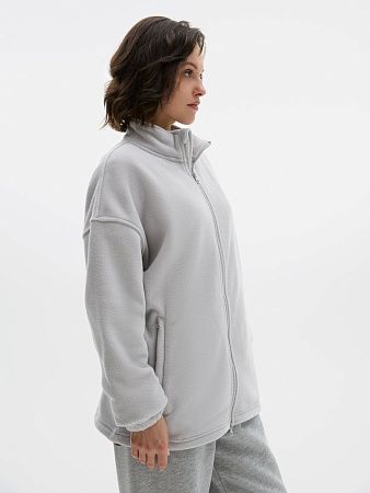 Куртка флисовая унисекс Nebo, светло-серая, размер S