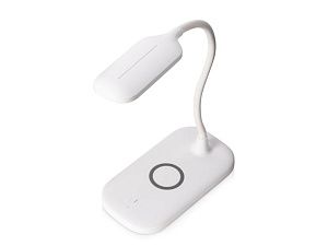 Настольный светильник с беспроводной зарядкой «Nimble», 10 Вт, цвет: белый
