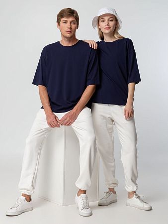 Футболка унисекс оверсайз Street Vibes, темно-синяя, размер XL/2XL