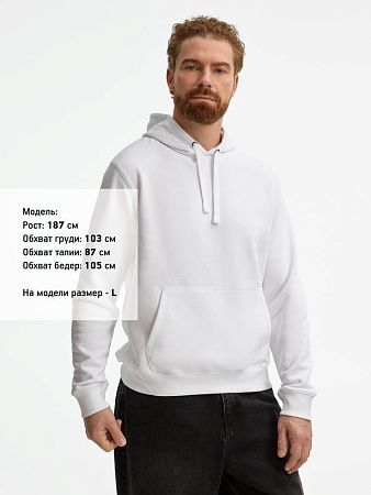 Толстовка унисекс Spencer, белая, размер XXL