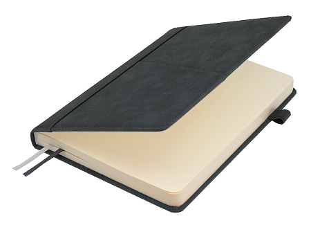 Ежедневник Smart Geneva Nuba А5, темно-серый, недатированный, в твердой обложке с поролоном