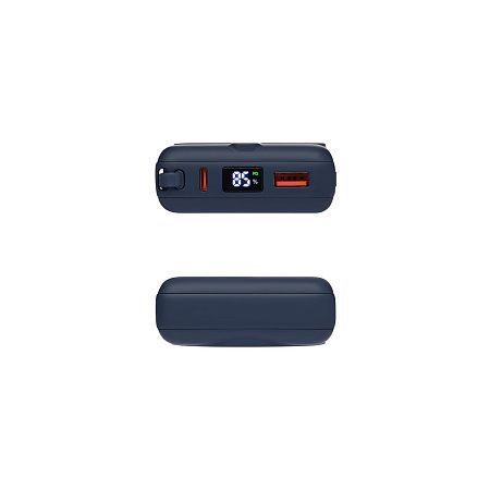 Внешний аккумулятор с подсветкой Риттер PD (Ritter PD) 10000mAh с функцией беспроводной зарядки 15W, синий