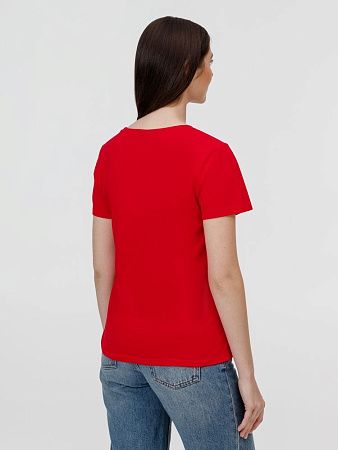 Футболка женская E150, красная, размер S