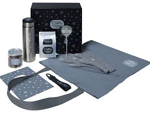 Подарочный набор «Re:Breathe» с перчатками, термосом и чаем