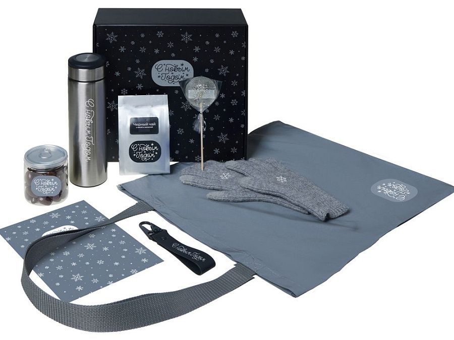 Подарочный набор «Re:Breathe» с перчатками, термосом и чаем