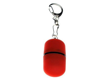 USB 2.0- флешка «Goutte Soft-touch» на 512 Мбайт каплевидной формы