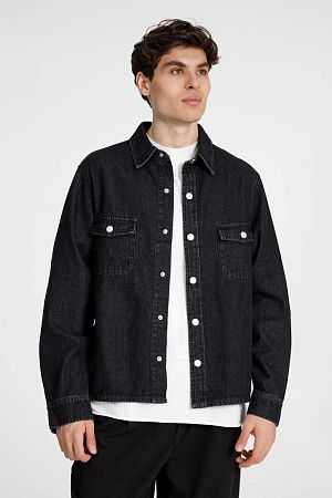 Куртка джинсовая O3, черная, размер XS/S