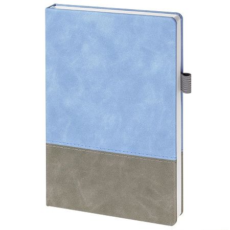 Ежедневник Horizon, недатированный, серый с голубым
