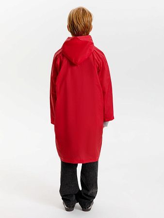 Дождевик детский RainDrop Kids, красный, размер 12 лет (142-152 см)