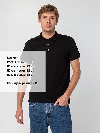 Рубашка поло мужская Virma Stretch, черная, размер 3XL
