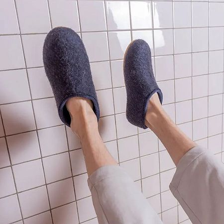 Домашние валенки Cant, темно-синие (клякса), размер 40