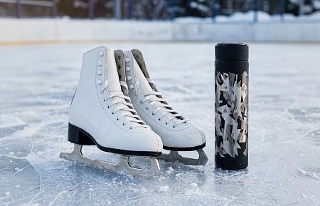 Термос "Бостон next" 500 мл с индикацией температуры, soft touch, сменная батарейка