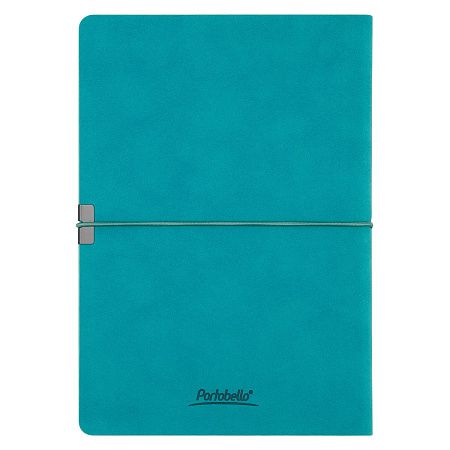 Ежедневник In Velour недатированный, бирюзовый
