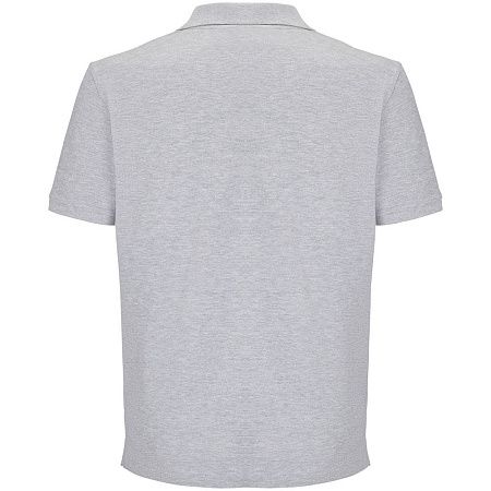 Рубашка поло унисекс Pegase, серый меланж, размер S