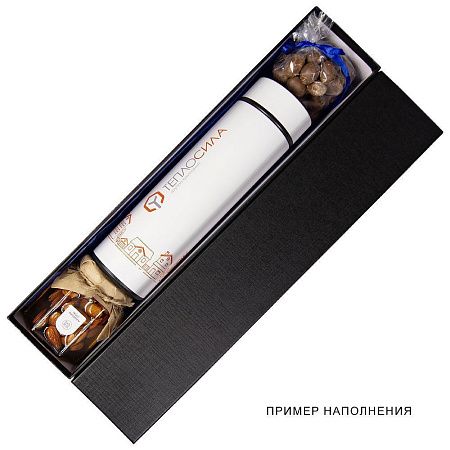 Коробка подарочная Solution, черная, размер 34,5*8*7,5 см