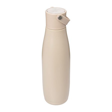Термобутылка вакуумная герметичная Bosca, бежевая