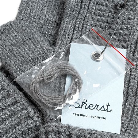 Варежки Brugge, черные, размер S/M