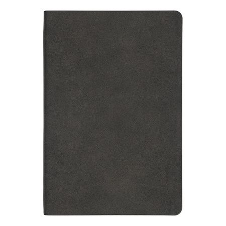 Ежедневник Flexy Nuba А5, черный, недатированный, в гибкой обложке