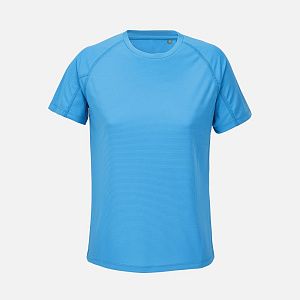 Футболка спортивная женская Vortex Women, ярко-бирюзовая под нанесение