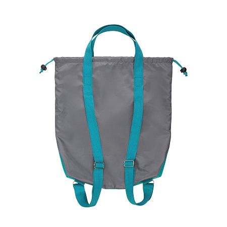 Сумка-рюкзак "Carry", серый с бирюзовым