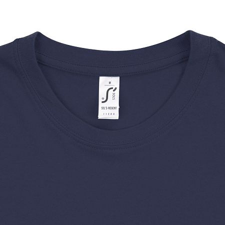 Футболка унисекс Regent 150, синяя (джинс), размер S