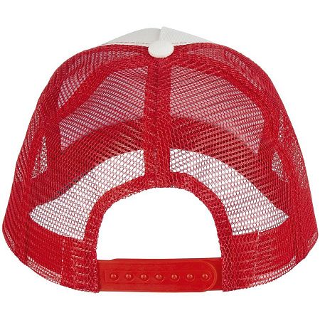 Бейсболка Blink, молочная с красным