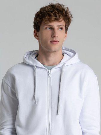 Толстовка на молнии с капюшоном Siverga Heavy 2.0, белая, размер 3XL