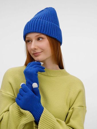 Перчатки сенсорные Spotti Senso, синие, размер L/XL