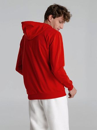 Толстовка на молнии с капюшоном Unit Siverga, красная, размер XS v2