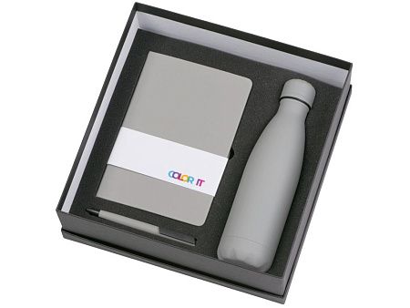 Подарочный набор «COLOR IT» c блокнотом, ручкой и термобутылкой