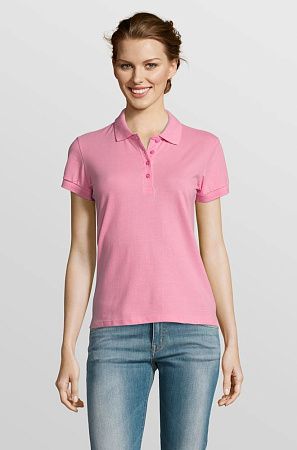Рубашка поло женская People 210, «розовая орхидея», размер M