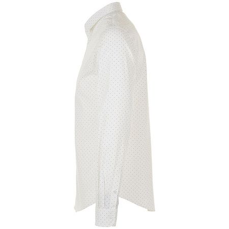 Рубашка мужская Becker Men, белая с темно-синим, размер 3XL