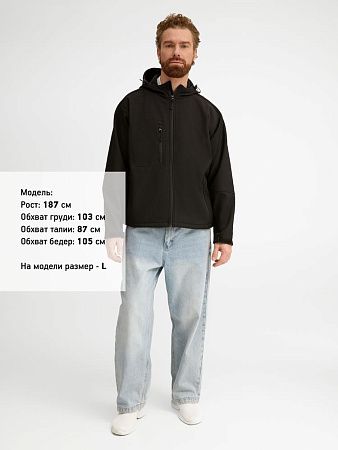 Куртка мужская с капюшоном Replay Men 340, черная, размер M