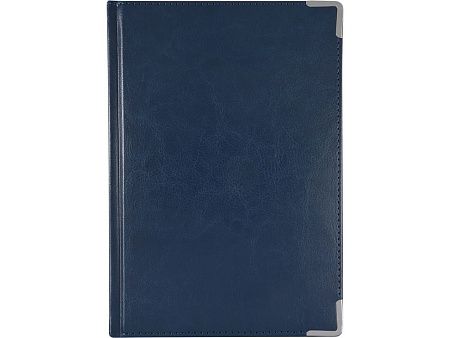 Ежедневник недатированный А5 «Sidney Nebraska» с серебряным срезом и уголками