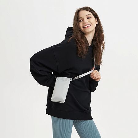 Худи оверсайз унисекс FUSION, черный, размер XS/S