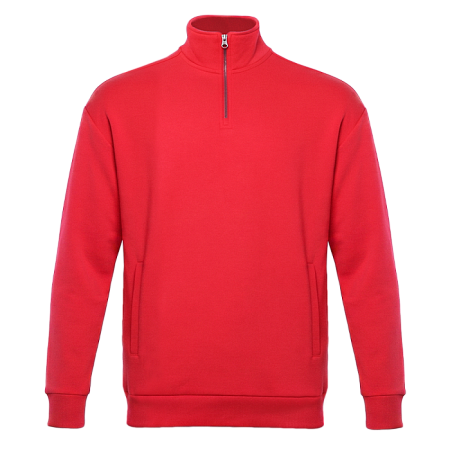 Толстовка STAN оверсайз на молнии, футер без начёса, 340, 102, Красный,  (14)  (44/XS)
