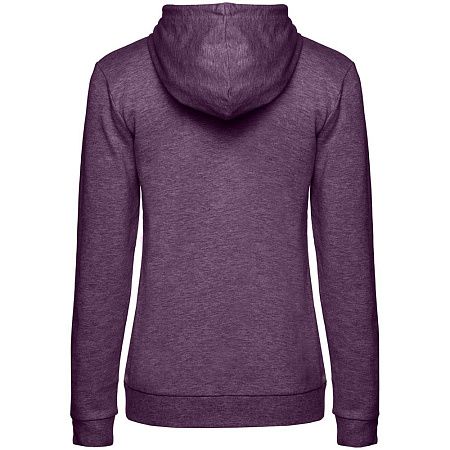 Толстовка с капюшоном женская Hoodie, фиолетовый меланж, размер S