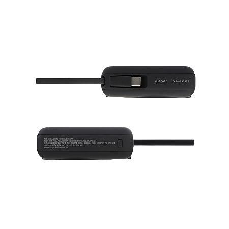 Внешний аккумулятор с подсветкой Риттер PD (Ritter PD) 10000mAh с функцией беспроводной зарядки 15W, серый