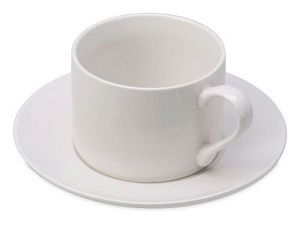 Чайная пара прямой формы «Phyto» 2.0, цвет: белый