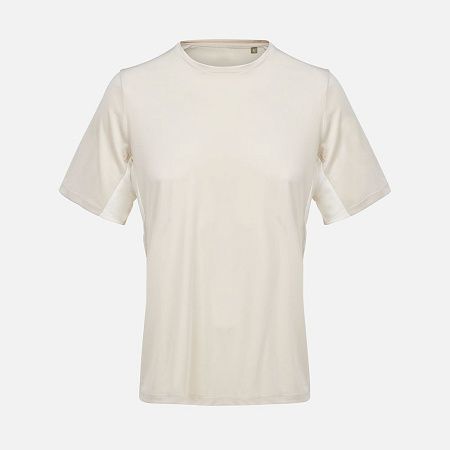 Футболка спортивная унисекс Storm, бежевая (льняная), размер XS