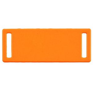 Шильдик металлический Kova, оранжевый неон