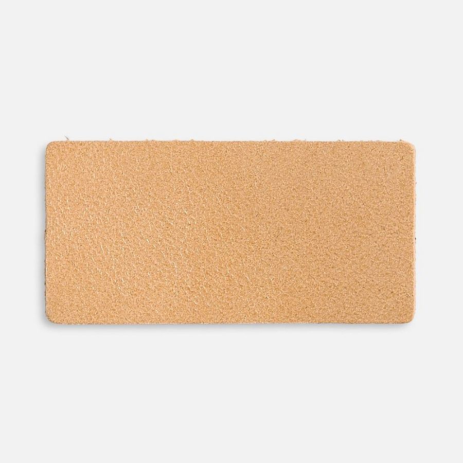 Лейбл кожаный Pasek, XS, бежевый