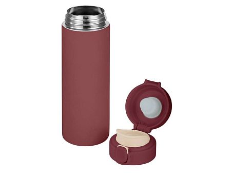 Вакуумная термокружка c кнопкой «Guard», soft-touch, 400 мл