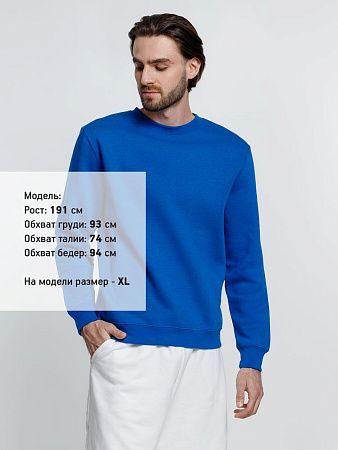 Свитшот унисекс Delta, ярко-синий, размер XXL