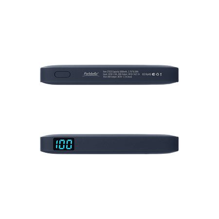 Внешний аккумулятор с подсветкой Ancor 5000 mAh, синий